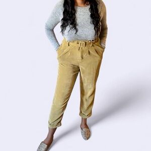 Women's Mustard Corduroy Pants